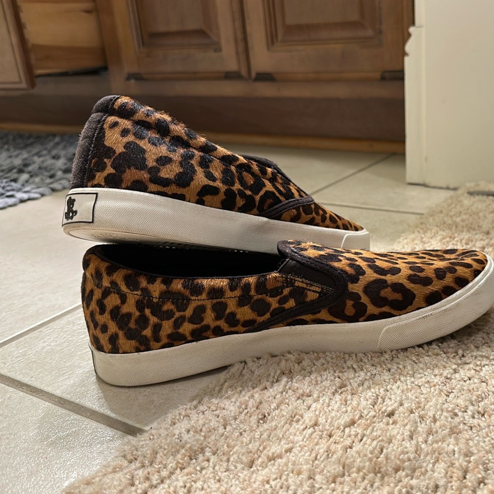Leopard Print Slip-On Sneakers
